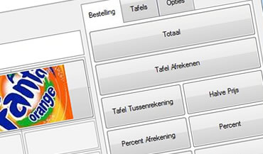 Afrekening en ticket in kassasysteem