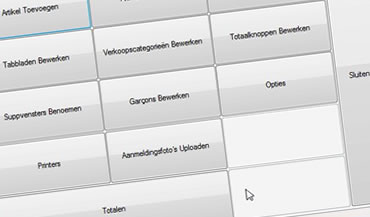 Backoffice van het kassasysteem